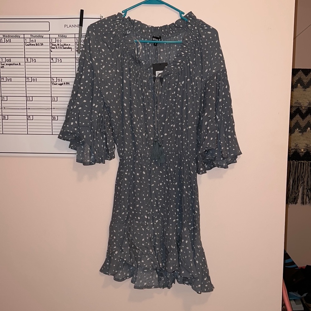 Off the shoulder long sleeve romper